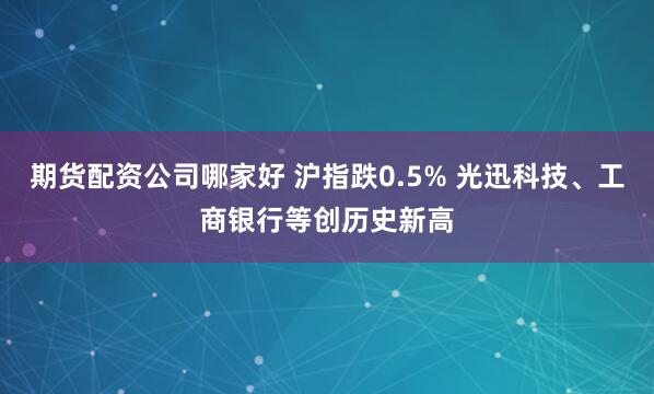 期货配资公司哪家好 沪指跌0.5% 光迅科技、工商银行等创历史新高