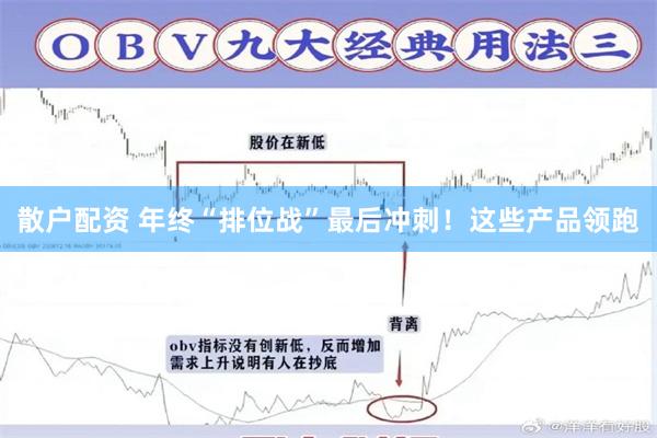 散户配资 年终“排位战”最后冲刺！这些产品领跑